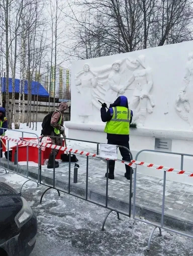 В Сургуте началась подготовка к празднованию 81-й годовщины Победы   👏🏼  Специалисты «Лесопаркового 