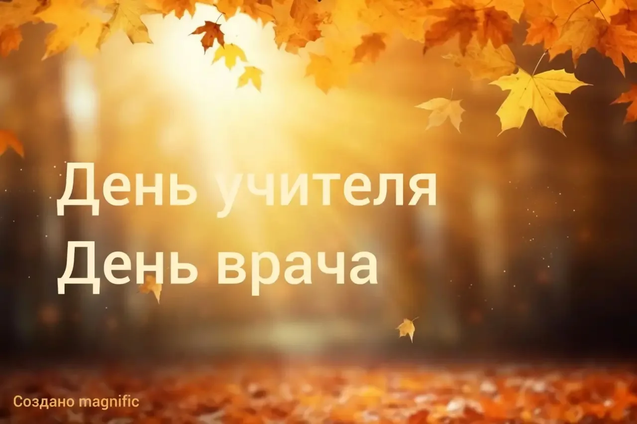 5 октября. Всемирный день учителя и Международный день врача