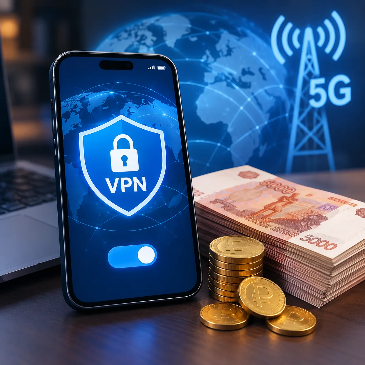 ⚡️Минцифры снова обсуждает с операторами связи плату за пользование VPN