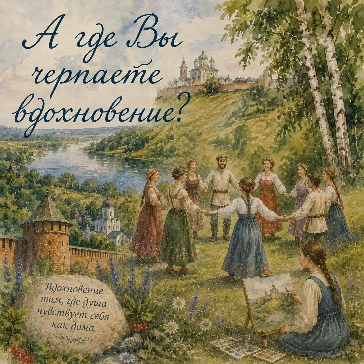 Глинка, Рерих, Малютин — черпали силы в родном крае. Их вдохновляли пейзажи Смоленщины, народные мот