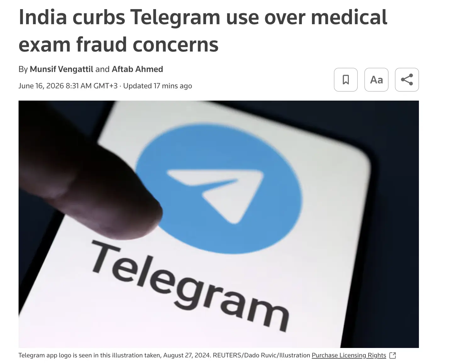 У Telegram проблемы теперь и в Индии. Местные власти (Индкомнадзор?) заблокировали месс...