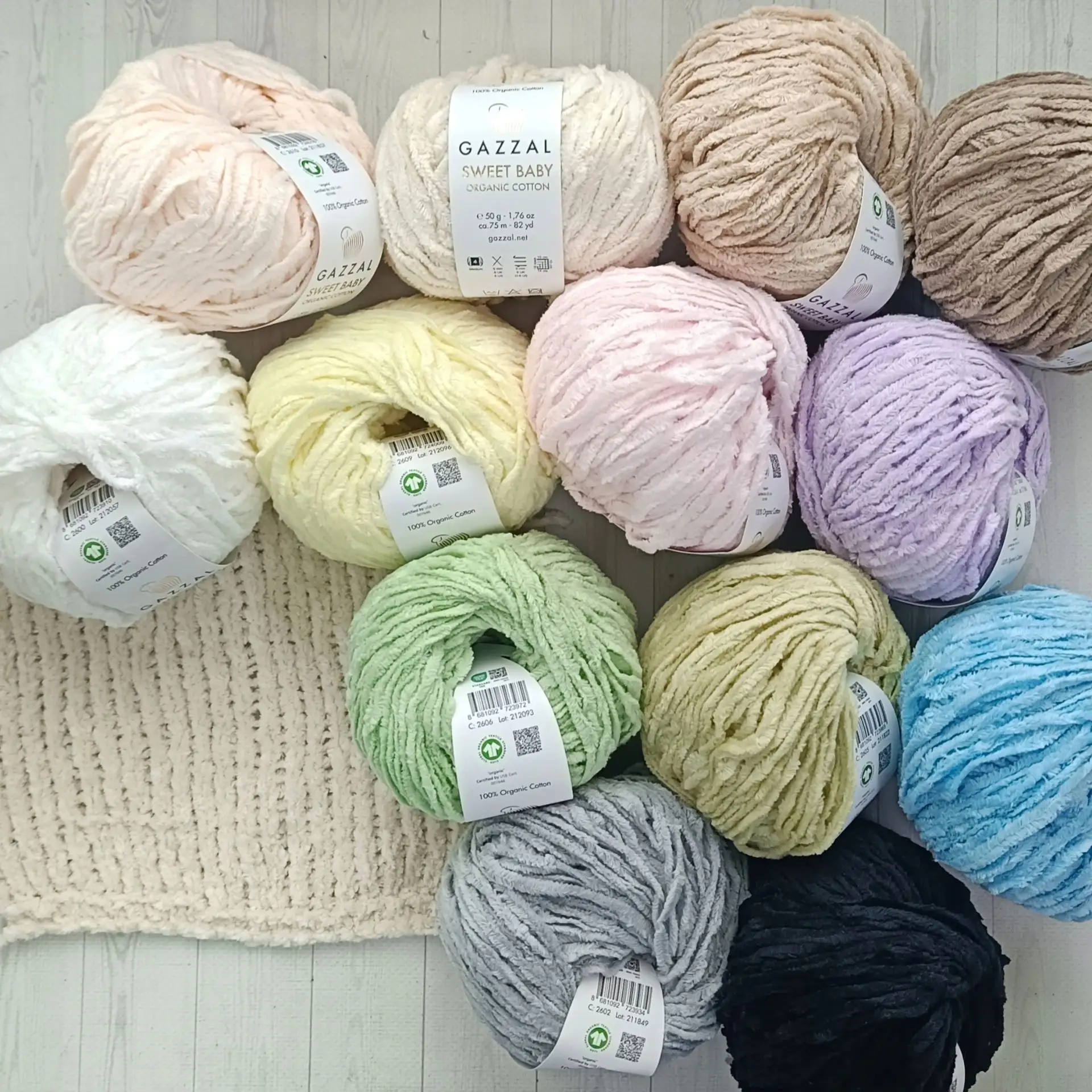 Новинка от фабрики Gazzal - пряжа Sweet Baby Organic Cotton🍨