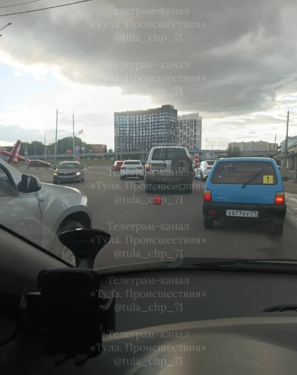 Въезд на мост с улицы Мосина, ДТП.