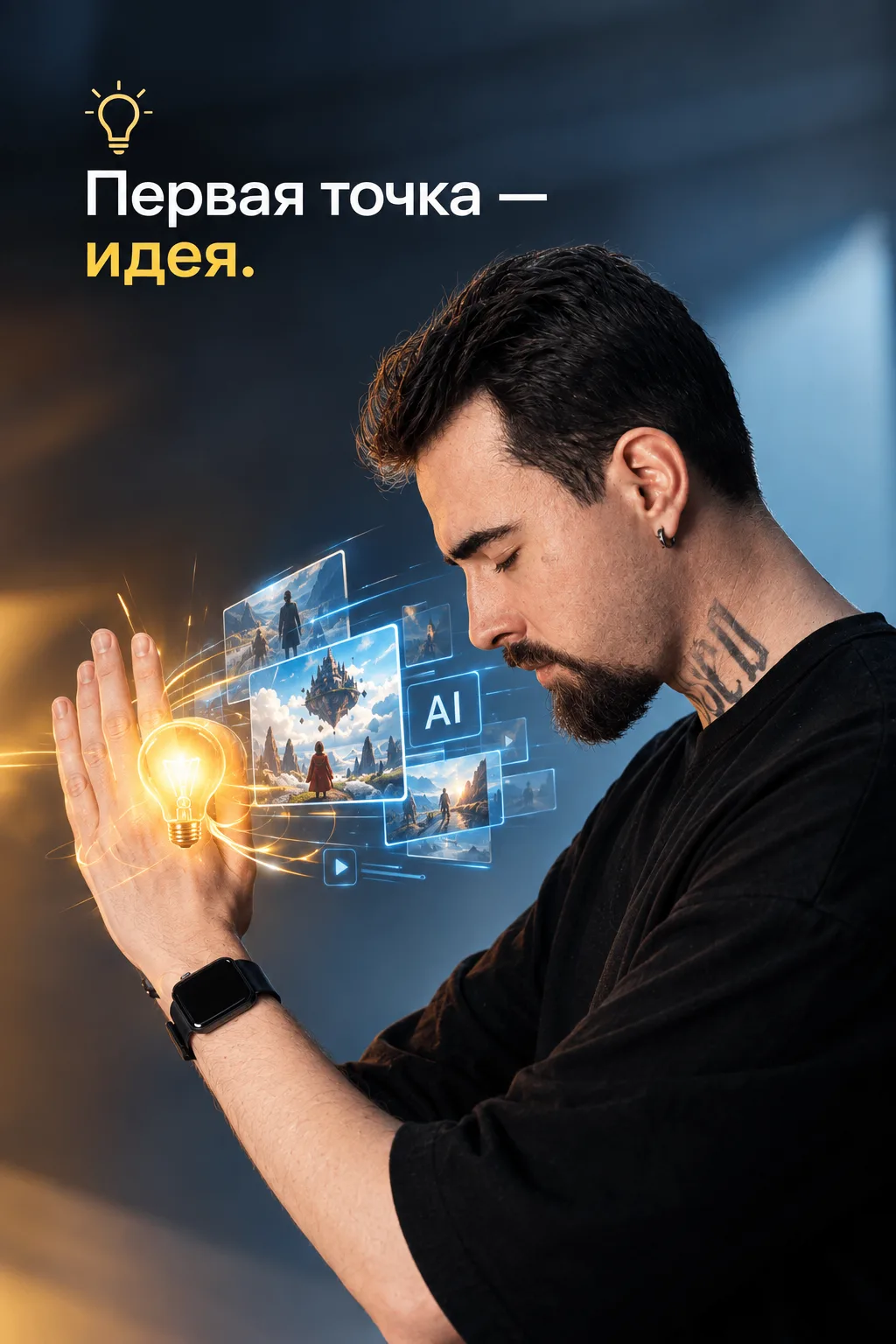 🔥 Первая точка — идея.