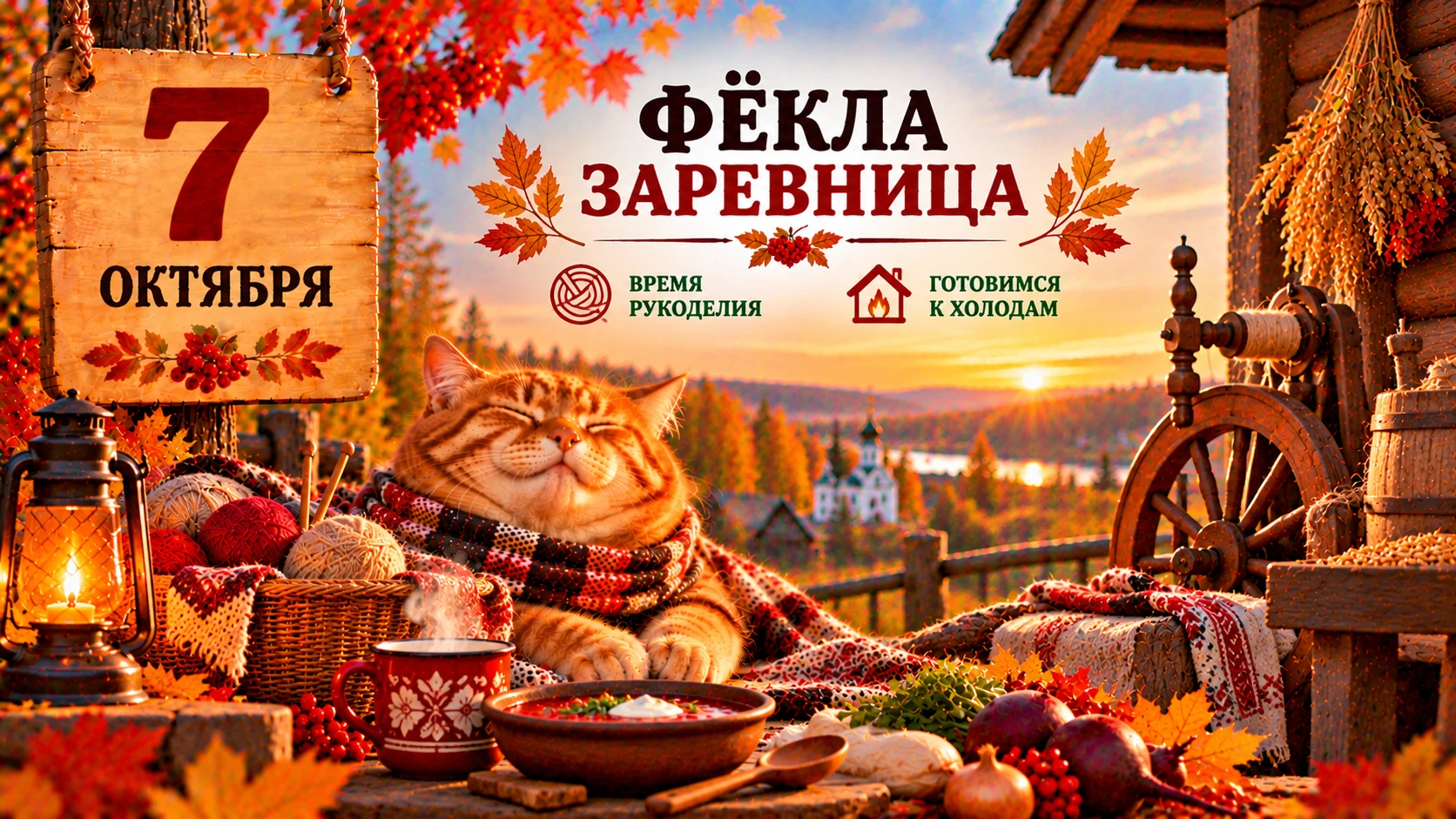 🌿 7 октября — Фёкла Заревница: народные приметы 🌿