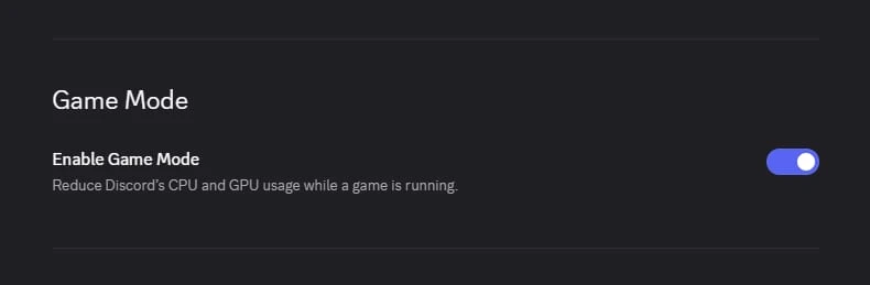 🎮 Discord готовит «Игровой режим» для экономии ресурсов ПК