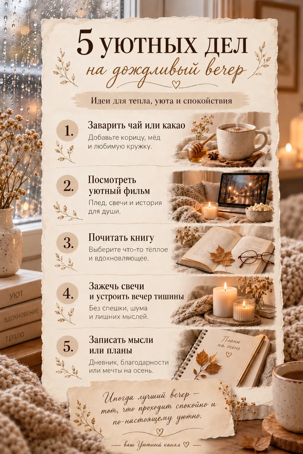🍁Маленькое напоминание для последнего сентябрьского вечера: