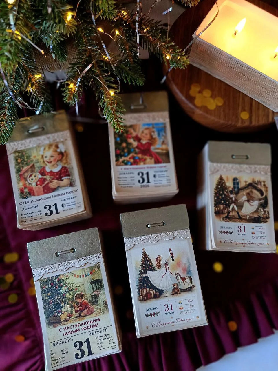 Новогодняя свеча, которая отсчитывает дни до праздника! 🌲