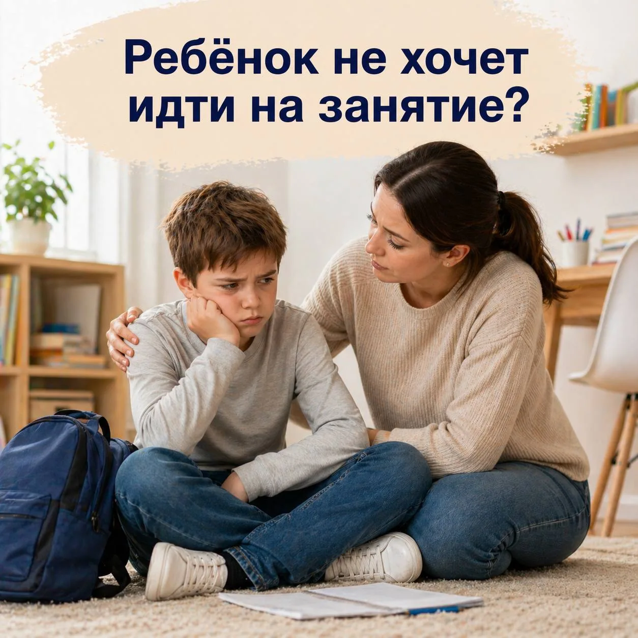 Что делать, если ребёнок не хочет идти на занятие?