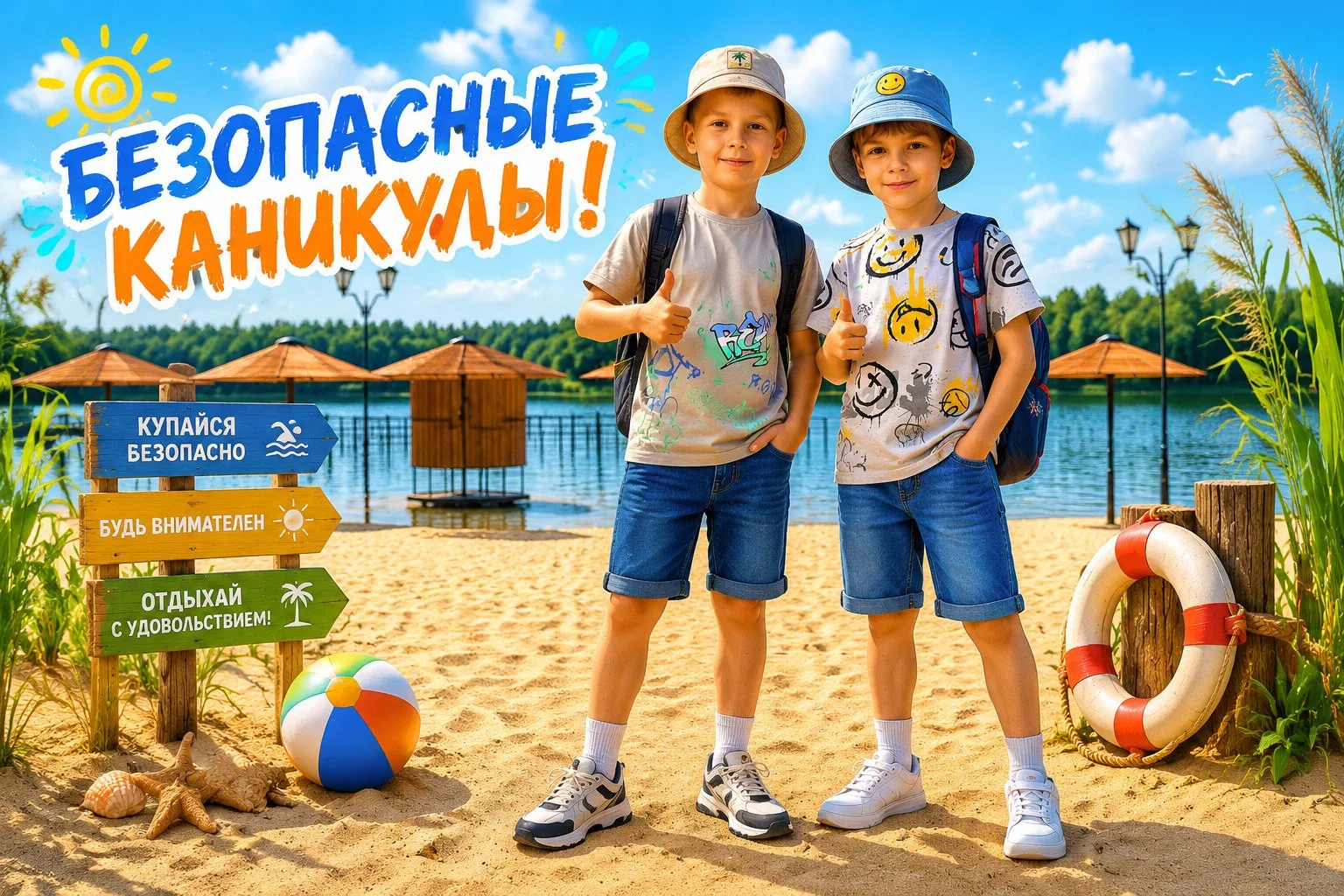 ☀️ Безопасность на воде летом 💦