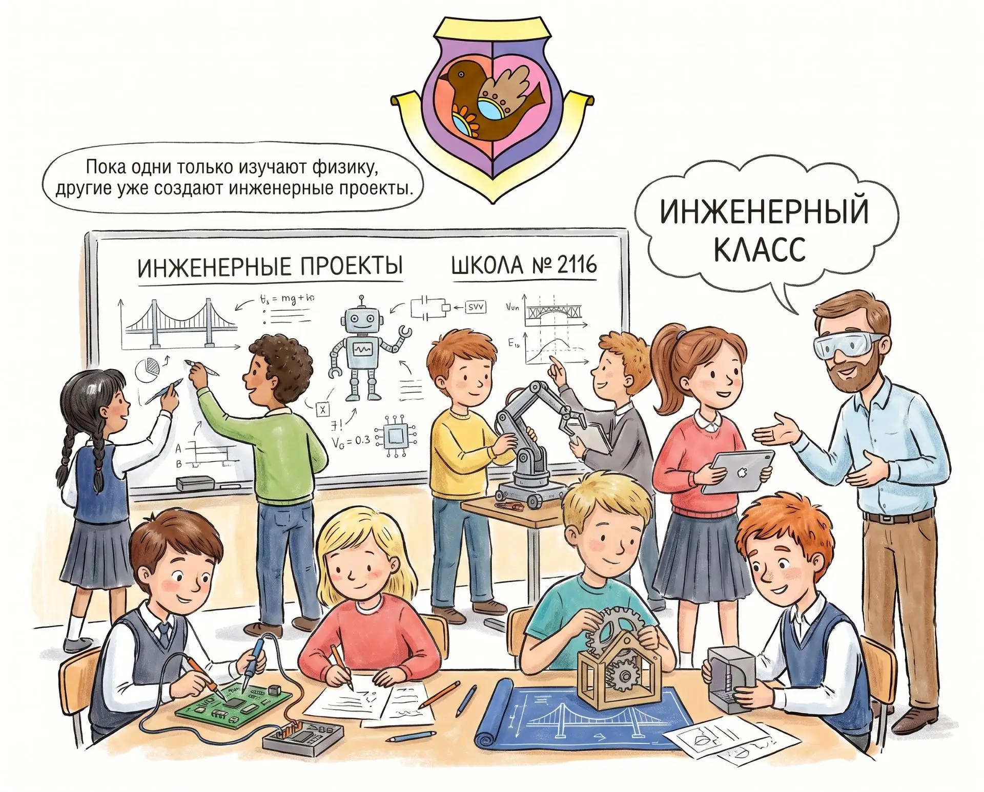 ❗Пока одни только изучают физику, другие уже создают инженерные проекты. 
 
Именно так проходит обуч