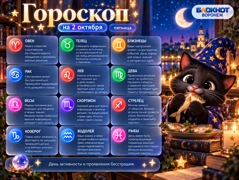 ✨ Вечерний гороскоп от кошечки