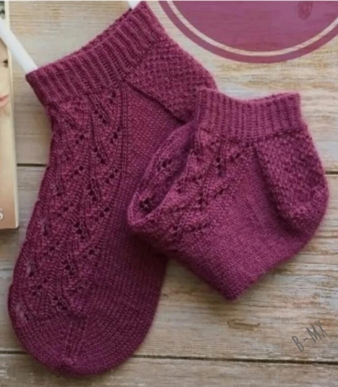 Укороченные носки  🧶 Вязание на каждый день