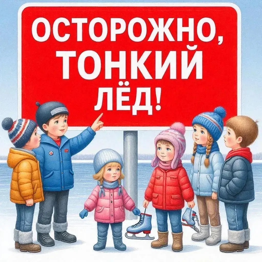 ⚠️ Осторожно, тонкий весенний лёд!
