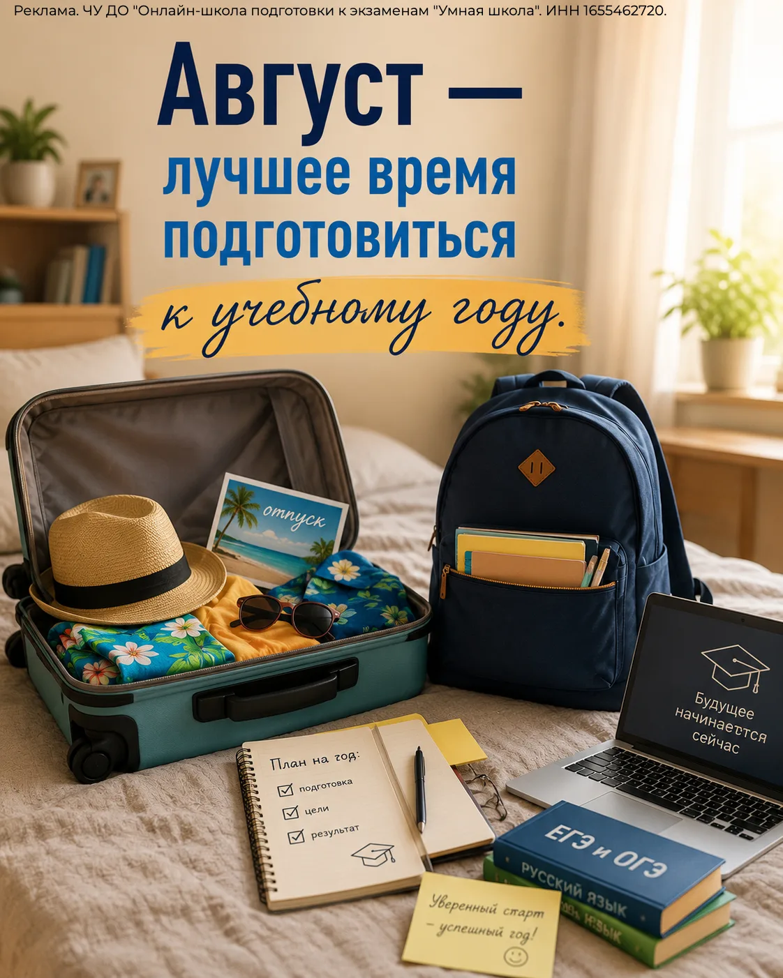 Август — лучшее время, чтобы подготовиться к учебному году.