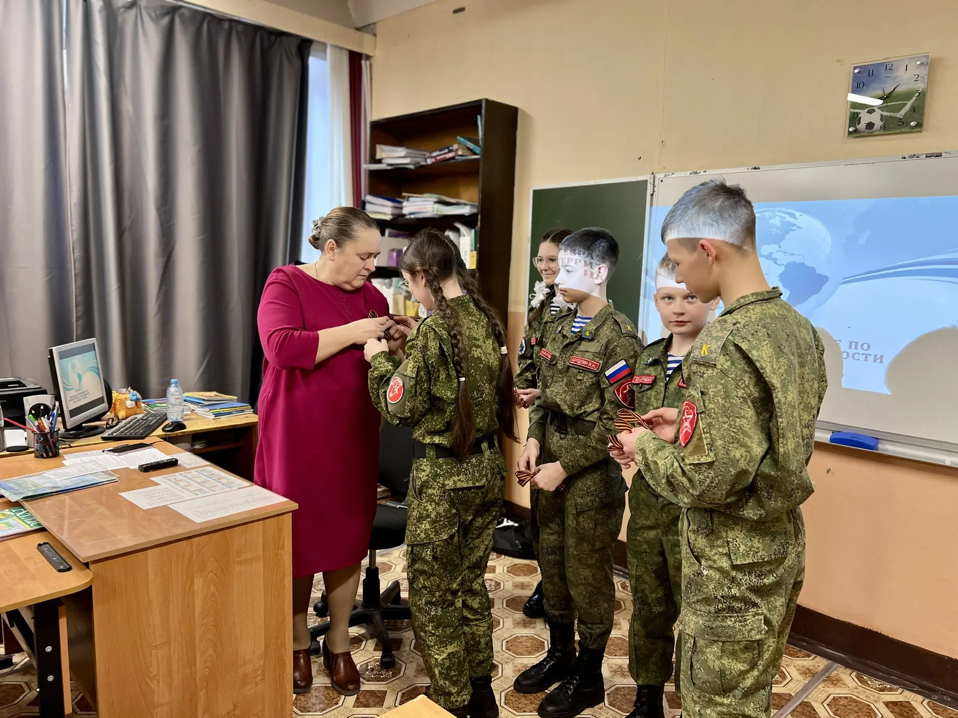 🎗24 апреля в Первомайском муниципальном округе стартовала акция «Георгиевская ленточка, которая ежег