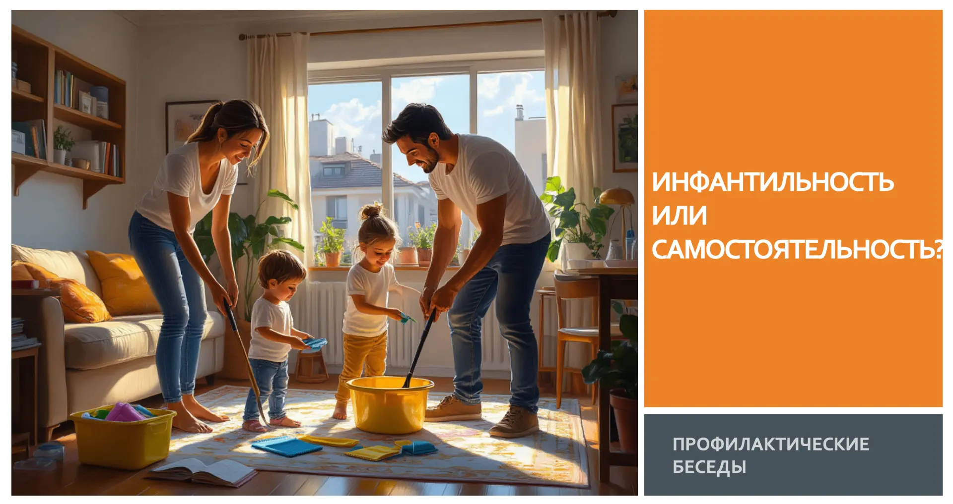 Инфантильность или самостоятельность?
Профилактические беседы
Вопреки всему мы живём неплохо, и нам 