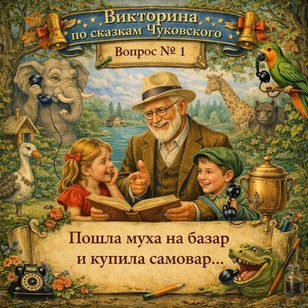 📚🔴📚 Внимание, внимание всем поклонникам Корнея Ивановича Чуковского!