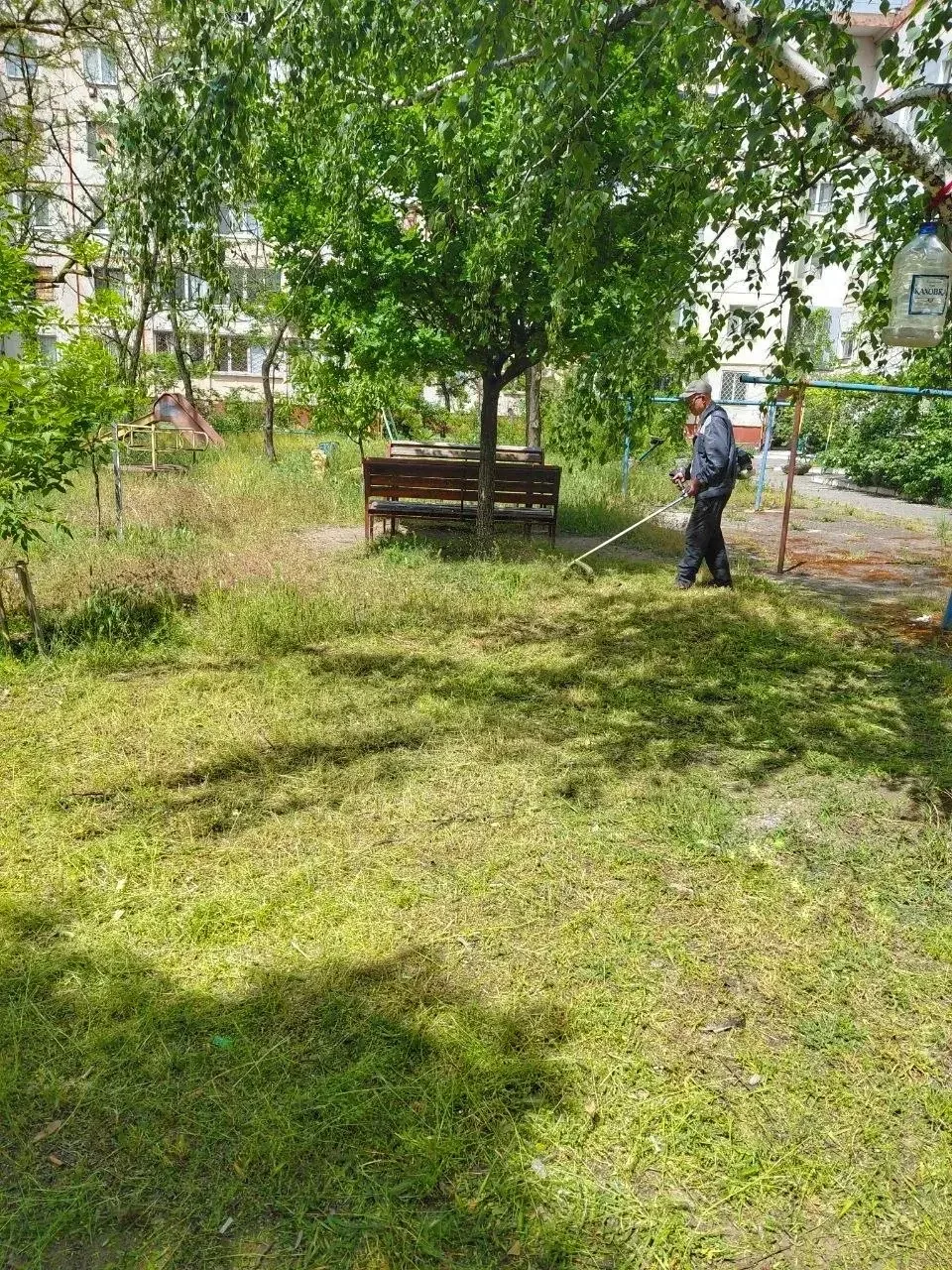 🌿 Проводятся работы по покосу травы