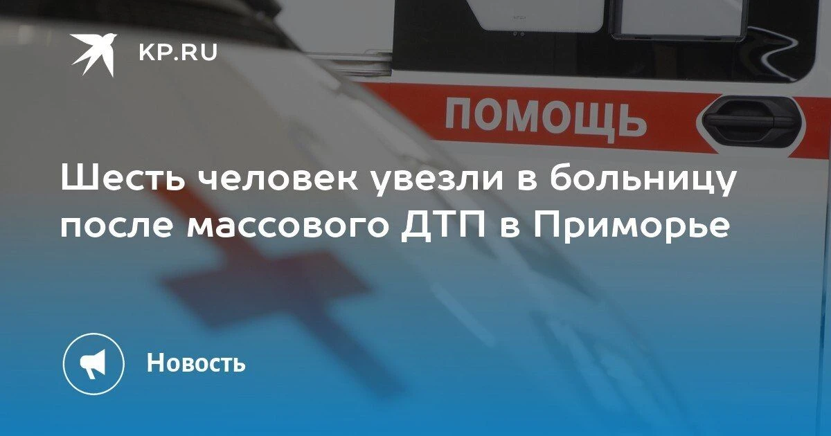 Массовое ДТП в Приморье: шесть пострадавших