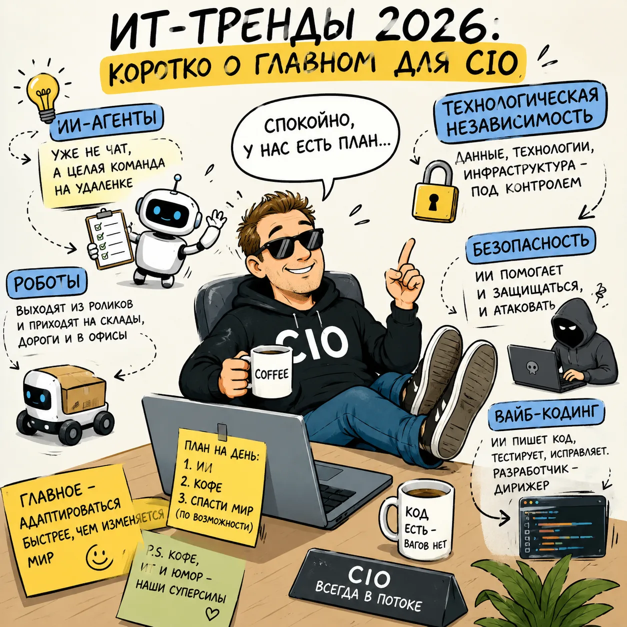 #из_жизни_АкадемииGlobalCIO
Вчера в Летней Академии Global CIO  ИТ-директора говорили про тренды.  В