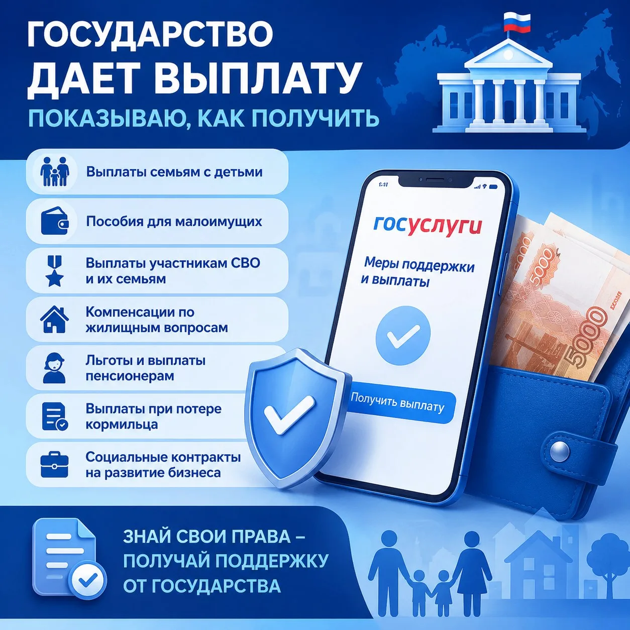 💰 ГОСУДАРСТВО ДАЕТ ВЫПЛАТУ. Показываю, как получить.