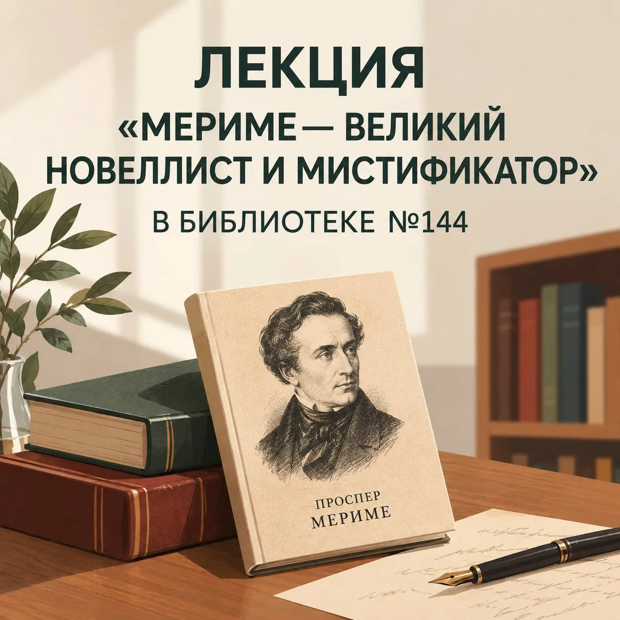 🪶 В библиотеке №144 пройдет лекция, посвященная жизни и творчеству французского писате...