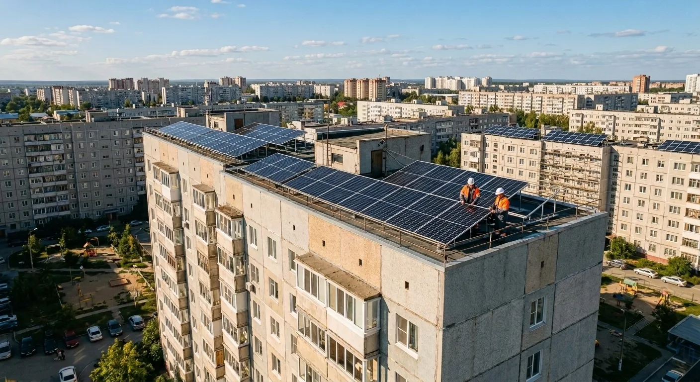 ☀️⚡️ Солнечные батареи на крышах многоэтажек: в России снимают запрет на микрогенерацию

С 1 сентя