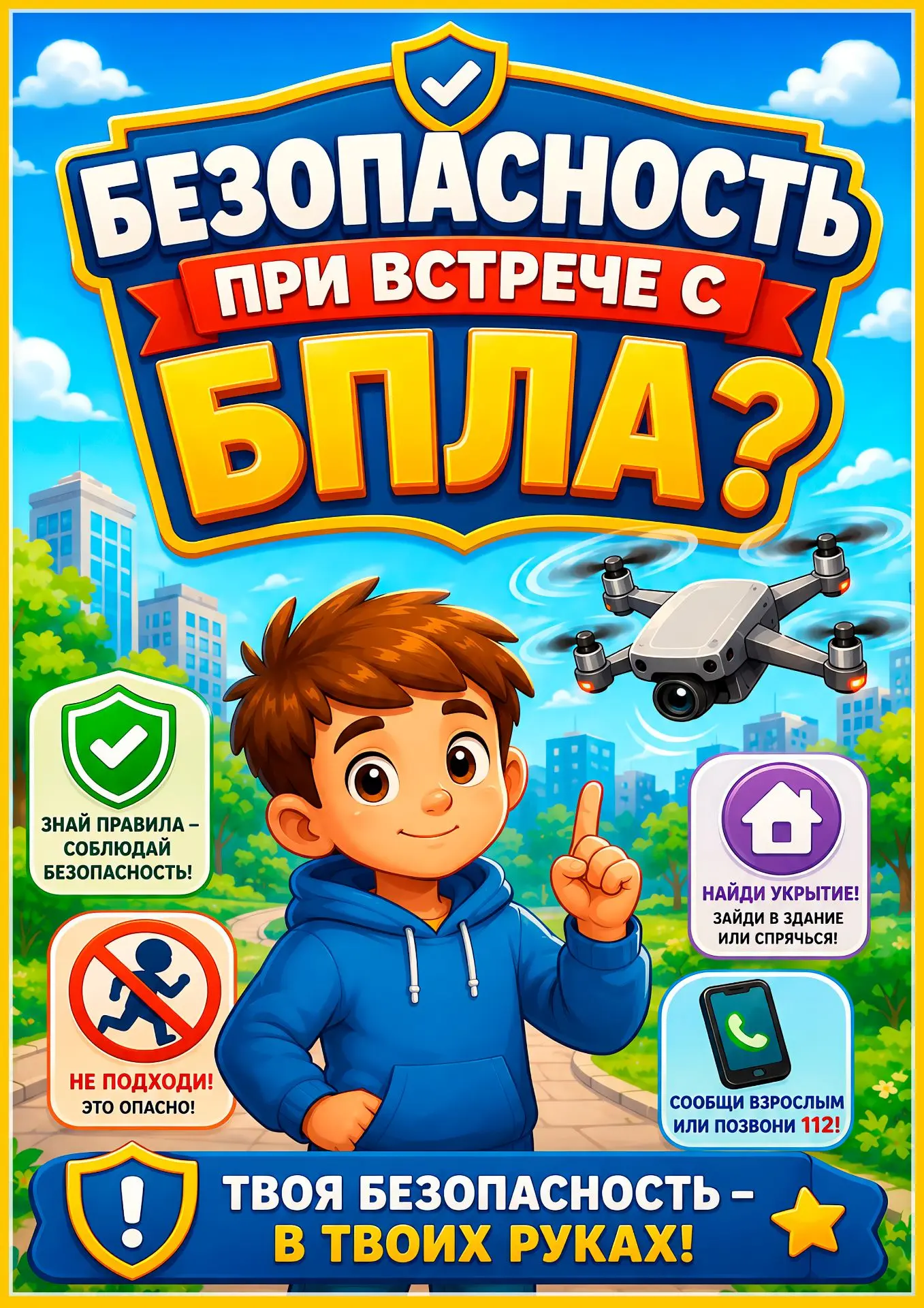 Безопасность при встрече с БПЛА.