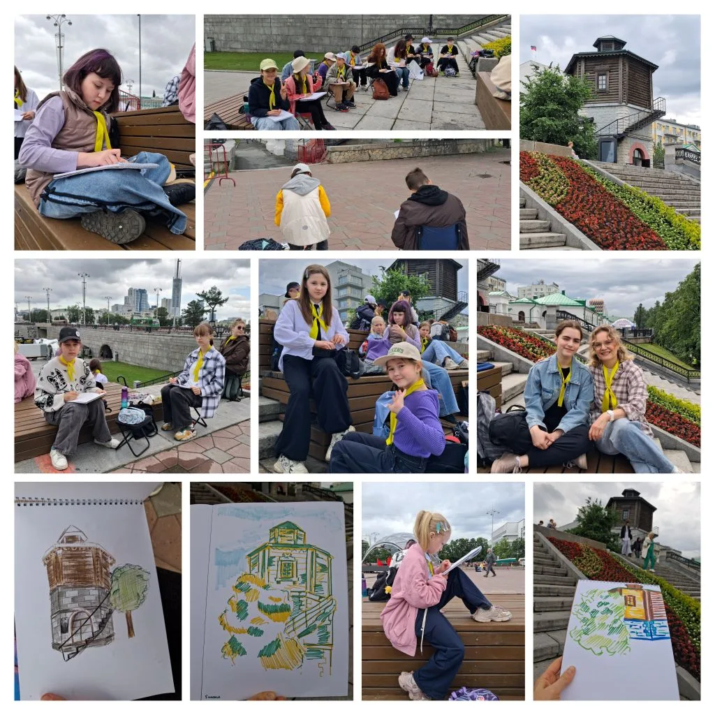 🎨 Наши художники на летней творческой смене посетили  Музей природы.
