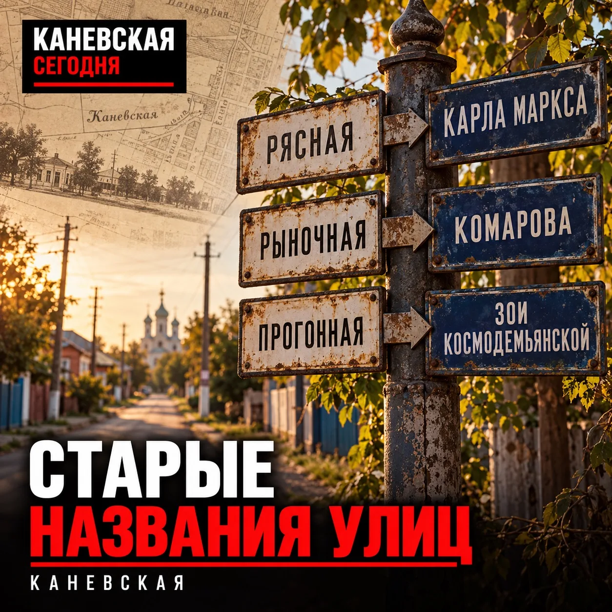 🪧 Как раньше назывались знакомые улицы Каневской