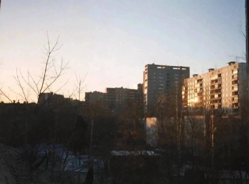Вид из окна 3-й Рыбинской, 21, в 1996 году.