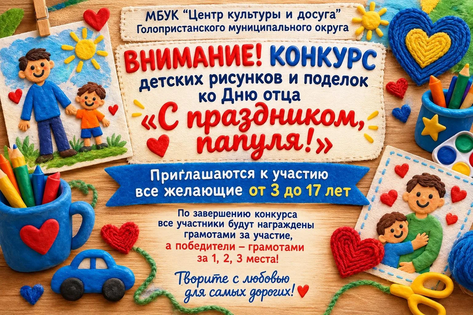 🌟 Внимание, творческий старт! Объявляем окружной конкурс «С праздником, папуля!» 🎨👨‍...