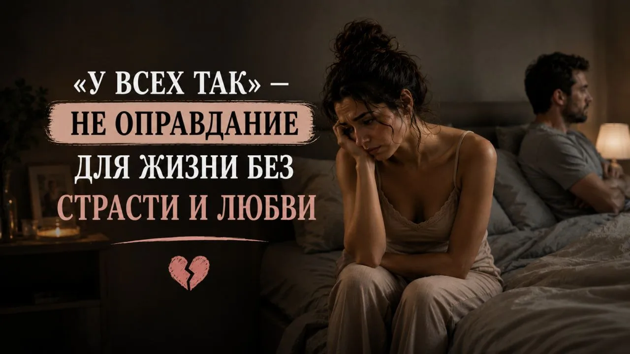 «Ну а что ты хотела? Мы уже столько лет вместе, быт, дети, обязательства... У всех так....