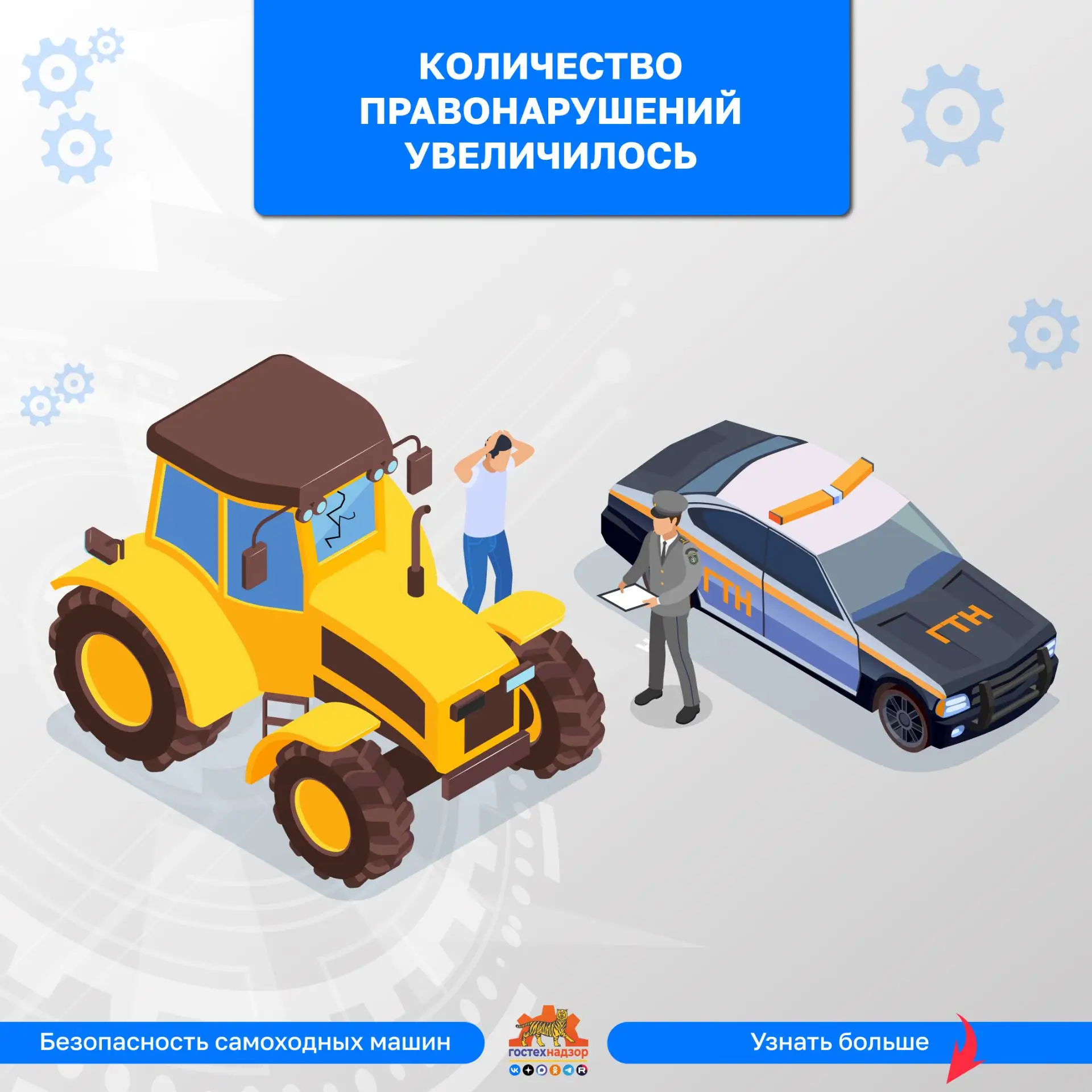 Административные правонарушения
 
Количество административных правонарушений, допускаемых тракторист