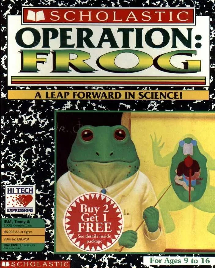 Operation Frog, 1992 г.

это, собственно, даже не вполне игра, а симулятор препарирования и последую