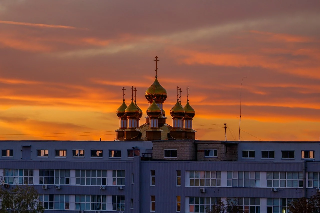 Великолепный закат в Белгороде