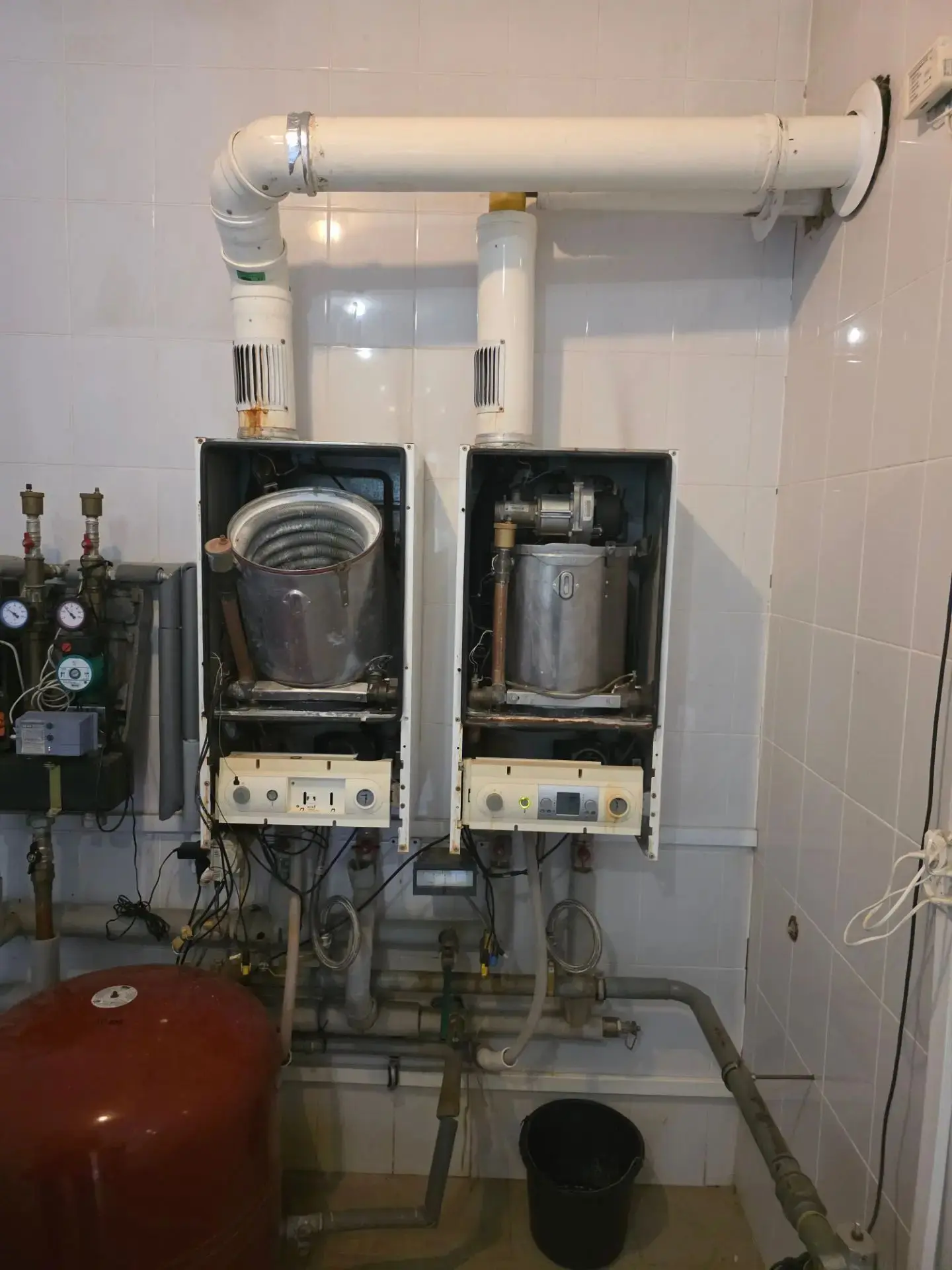 Заменили уставшие котлы wolf. Выбор заказчика остановился на Baxi Duo-tec mp 1.50 с кас...