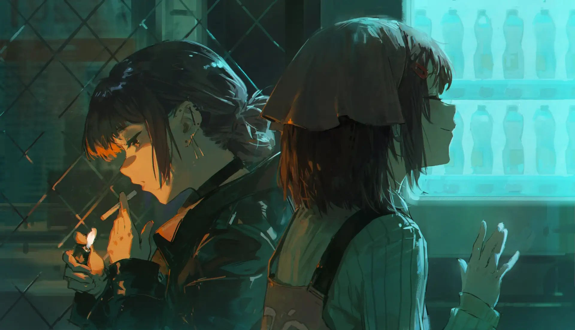 💋 Сладких снов с перекурными девоньками от Dino.
 
#арт | #YaniSuu
