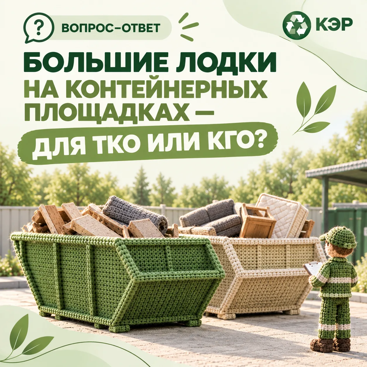 🌿 Большие лодки на контейнерных площадках — для ТКО или КГО?
