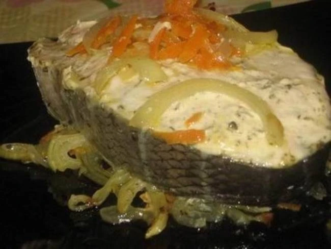 🍲 Семга на луке