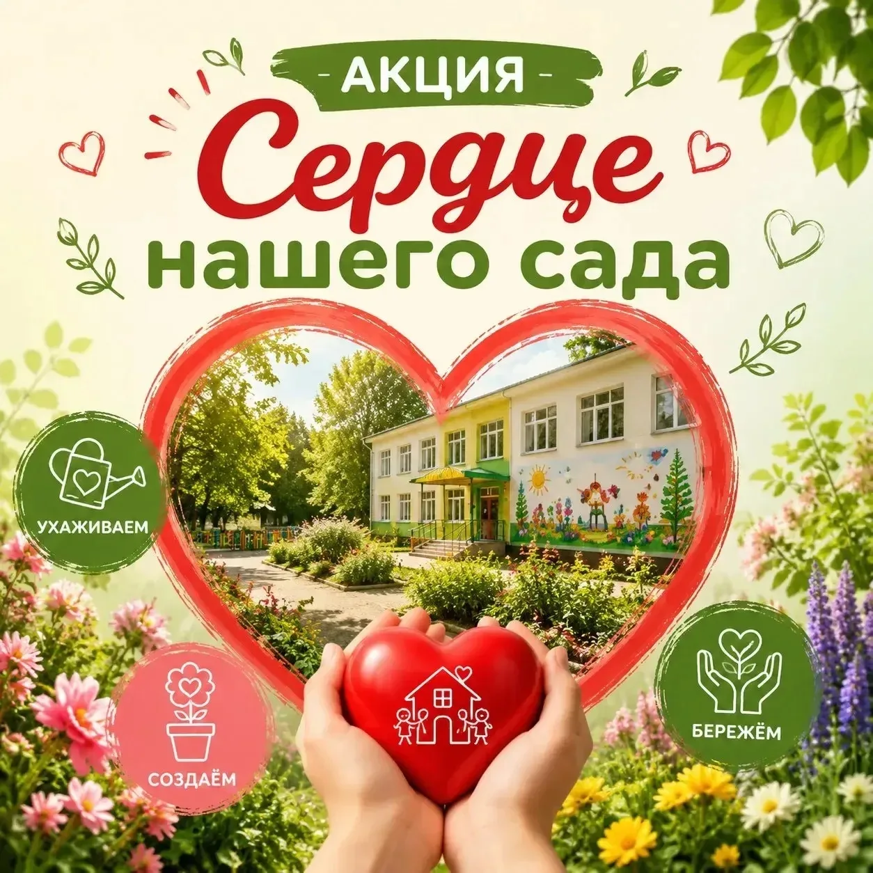 Акция ❤ "Сердца нашего сада" ❤