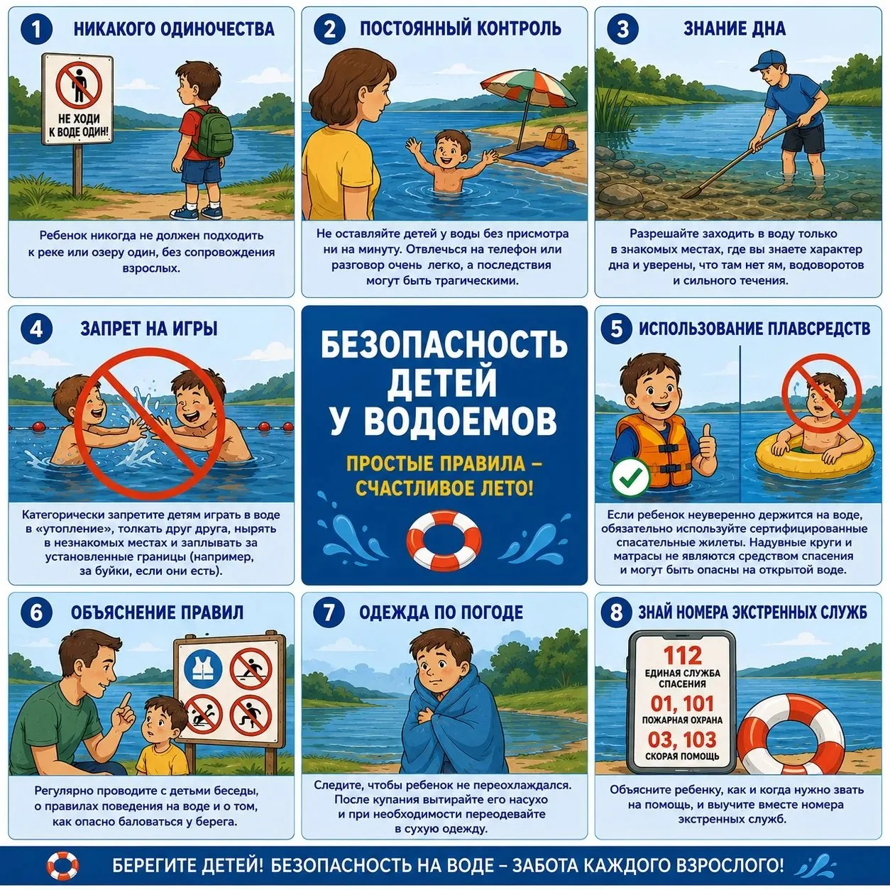 Уважаемые жители! Помните, что открывать купальный сезон можно только после установлени...