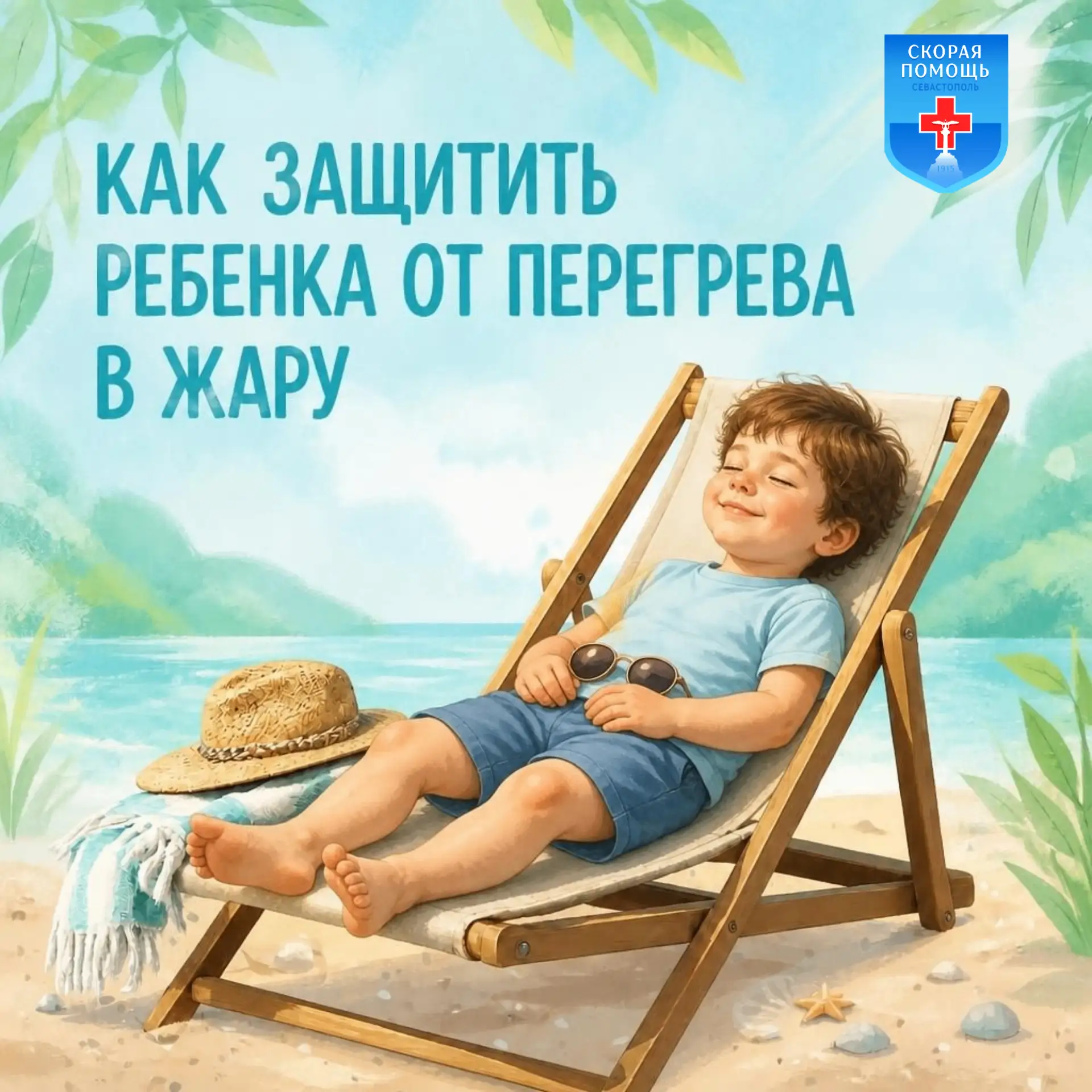 ☀️В жаркие дни дети перегреваются гораздо быстрее взрослых.
