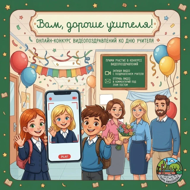 ✨ Конкурс на лучшее видеопоздравление с Днём учителя «Вам, дорогие учителя!» 🎥