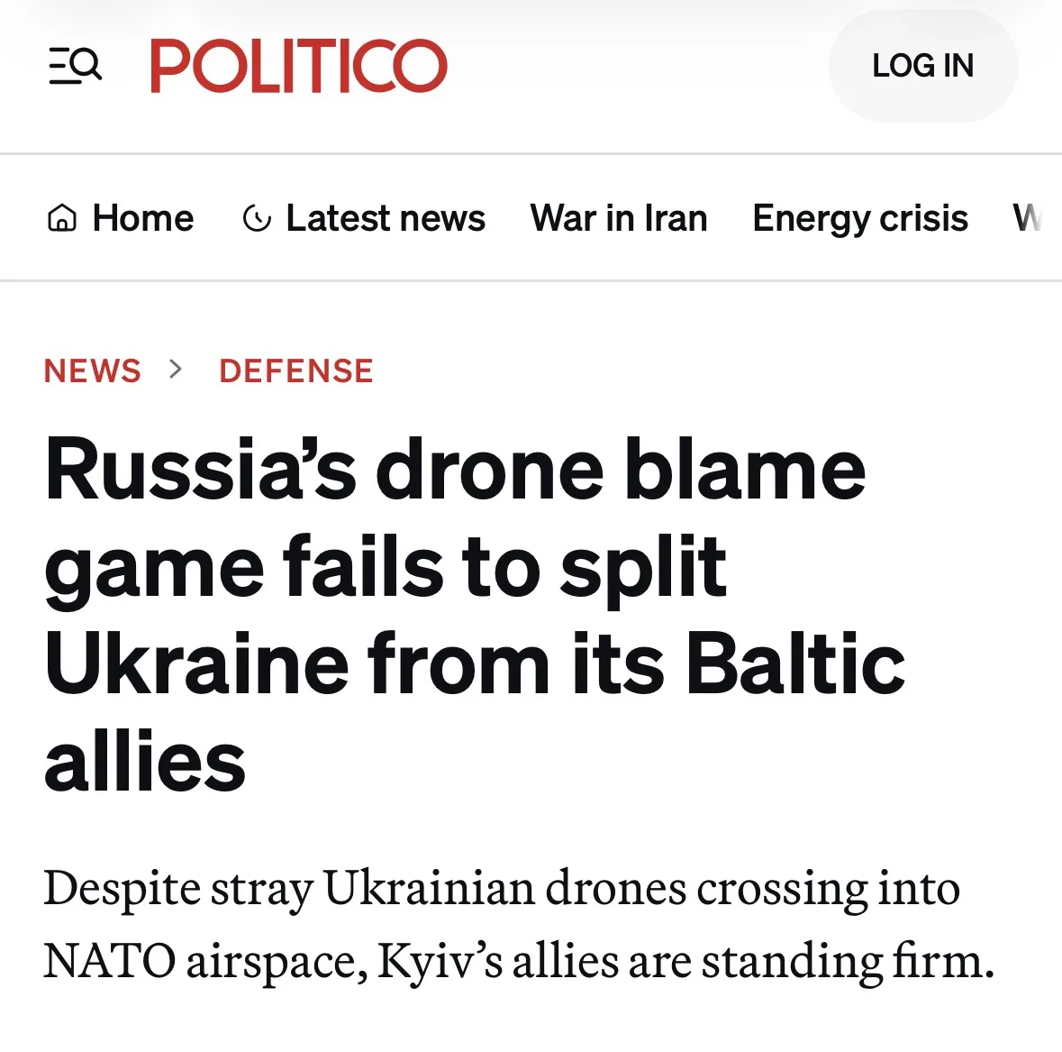 ‼️ Россия не смогла поссорить Украину с союзниками из-за инцидентов с дронами — Politico

Издание пи