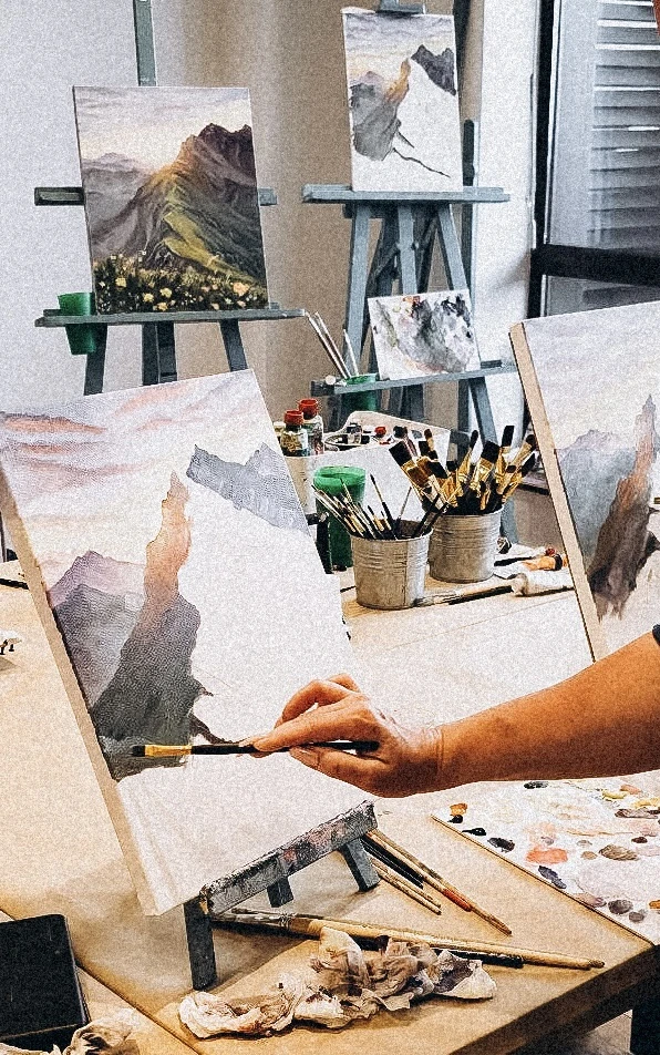 Обычный вечер четверга в студии на высоте 1389м нум 💔🎨💔