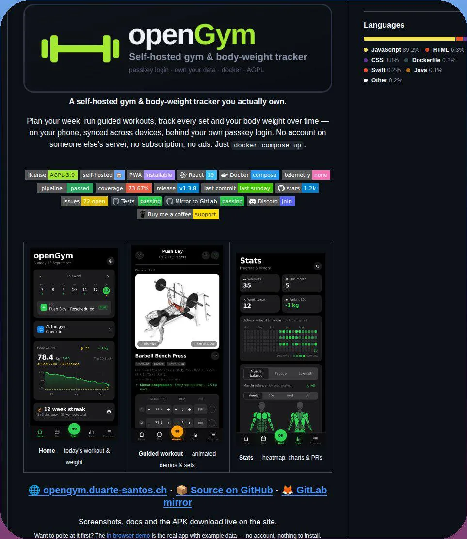 Собираем ИДЕАЛЬНОЕ ТЕЛО — нашли open-source приложение, где можно составить программу т...