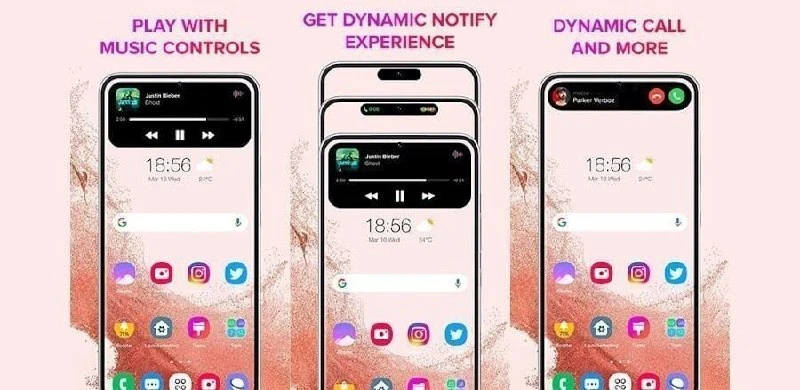 DNotch — ощутите магию динамической выемки iOS на вашем Android: адаптивная вырезка, ви...