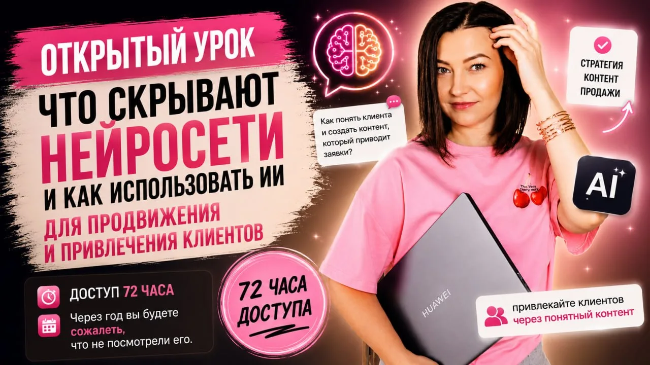 ⛔️ Ваша самая дорогая ошибка сегодня  — откладывать изучение нейросетей на потом.

Уже через несколь
